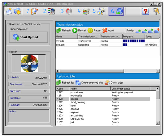 CDClick i-Studio Cómo Subir el Proyecto con TransferGuard