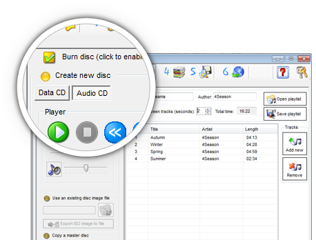 CDCLICK i-Studio: Grabar Audio CD