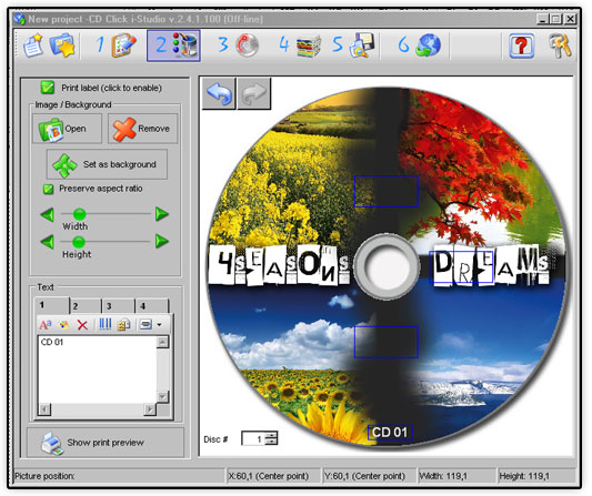CDCLick i-Studio: Impresi�n CD DVD Blu Ray